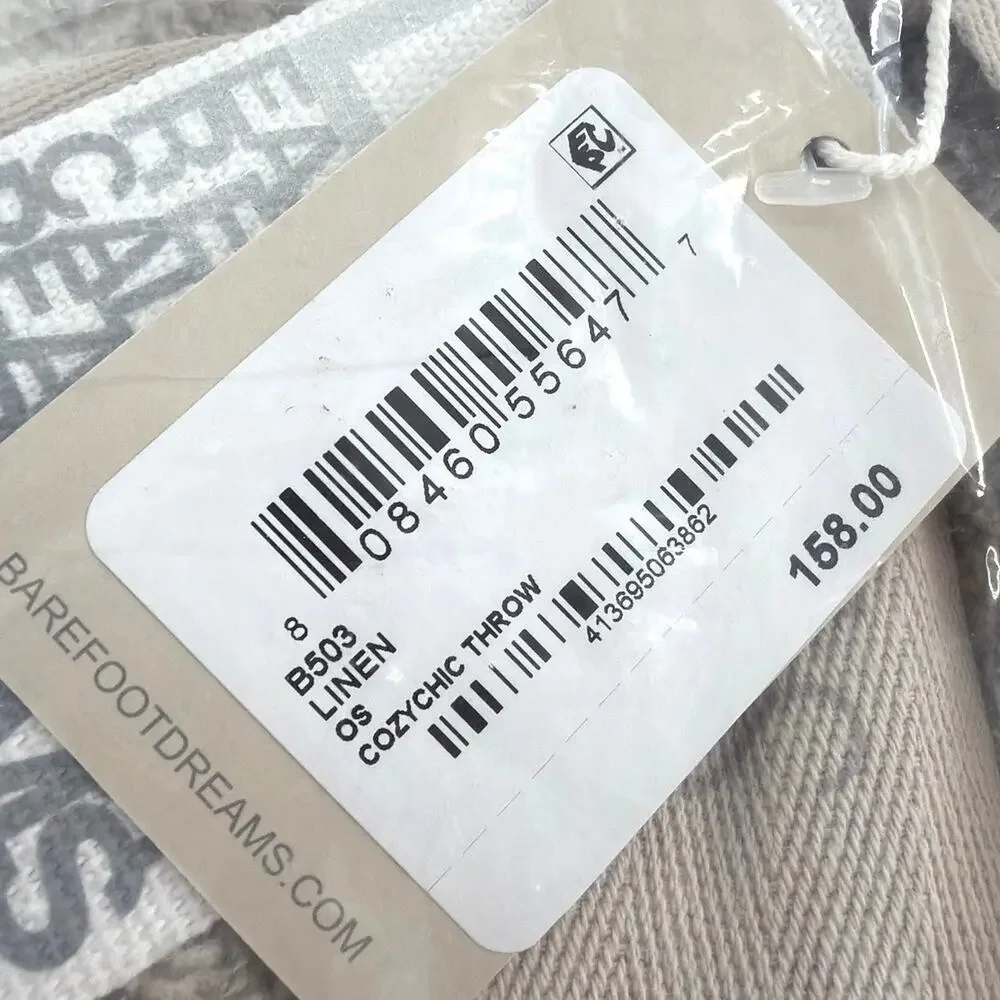Barefoot Dreams Linen CozyChic Throw One Size 54